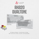 Ajazz AK820 Dual Tone 75% Mechanical Keyboard Wired White Backlight