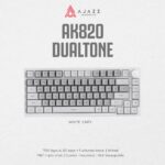 Ajazz AK820 Dual Tone 75% Mechanical Keyboard Wired White Backlight