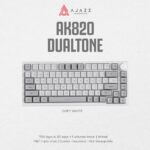 Ajazz AK820 Dual Tone 75% Mechanical Keyboard Wired White Backlight