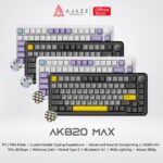 Ajazz AK820 MAX 75% Mechanical Keyboard 3-Mode RGB