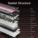 Ajazz AK820 MAX PLUS Screen Mechanical Keyboard Wireless Tri-Mode