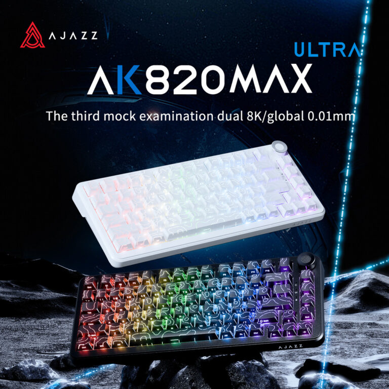 Ajazz AK820 MAX ULTRA Wireless Magnetic Mechanical Keyboard