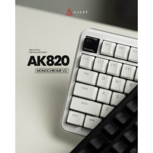 Ajazz AK820 Monochrome V2 75% Mechanical Keyboard 1 Ajazz AK820 Monochrome V2 75% Mechanical Keyboard