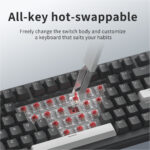 Ajazz AK820 Monochrome V2 Mechanical Keyboard 75%