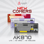 Ajazz AK870 HE Magnetic Switch Rapid Trigger TKL Keyboard Wired RGB