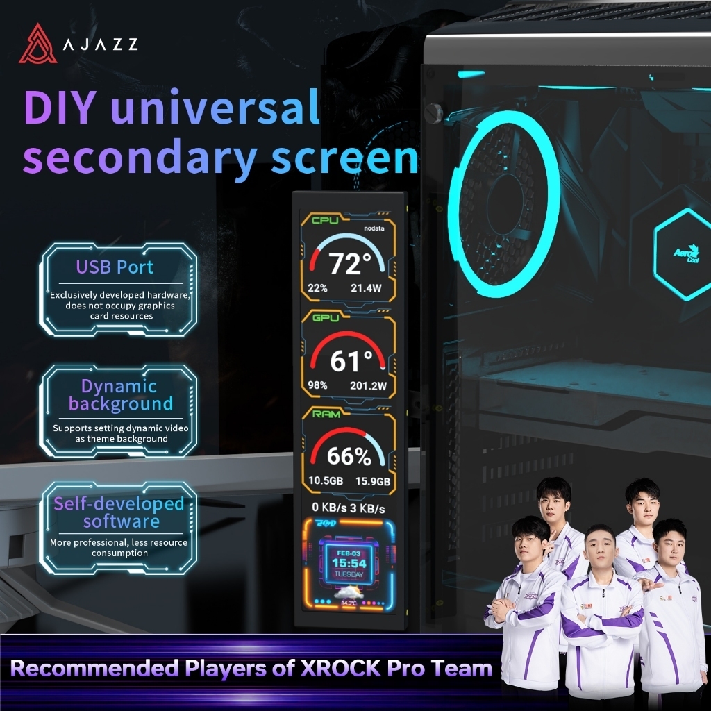 AJAZZ AKP02 Secondary Screen 9.2" 1 AJAZZ AKP02 Secondary Screen 9.2"