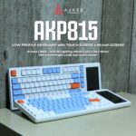 Ajazz AKP815 Low Profile Mechanical Keyboard RGB dengan LCD Touch Screen 4,95 inci