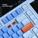 Ajazz AKP815 Low Profile Mechanical Keyboard RGB dengan LCD Touch Screen 4,95 inci