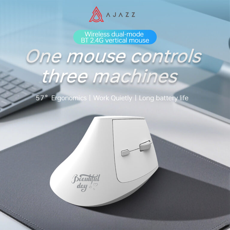 XKOMO Products 2 AJAZZ i300 Wireless Ergonomic Vertical Mouse
