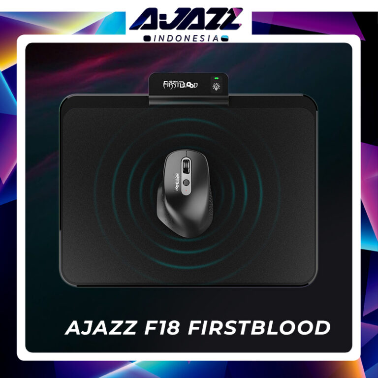 XKOMO Products 3 Ajazz x Firstblood F18 Gaming Mouse Dual Mode dengan Charging Mouse Pad RGB