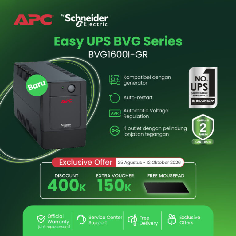 XKOMO Products 2 APC Easy UPS BVG1600I-GR 1600VA 900W