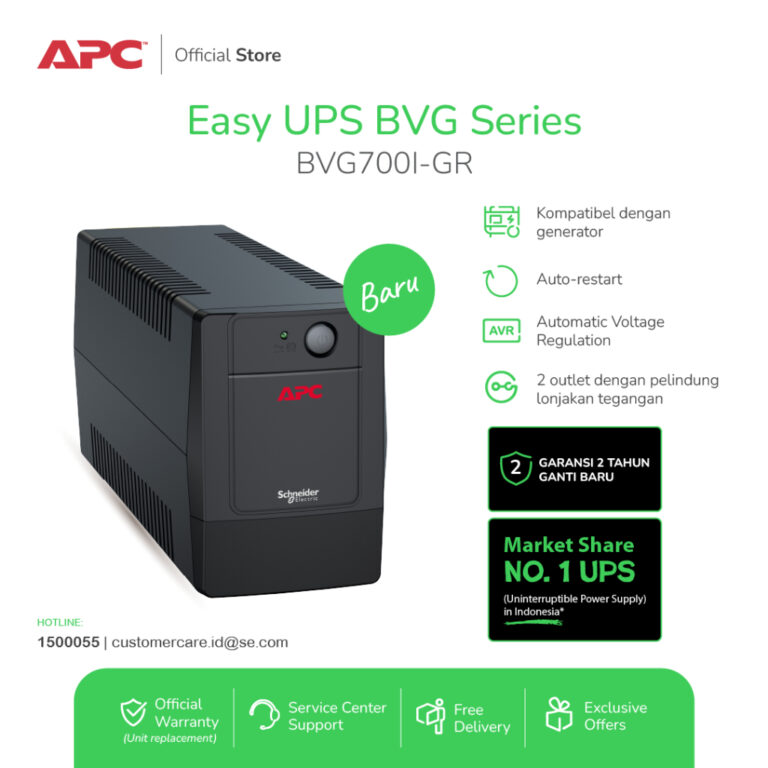 XKOMO Products 3 APC Easy UPS BVG700I-GR 700VA 360W