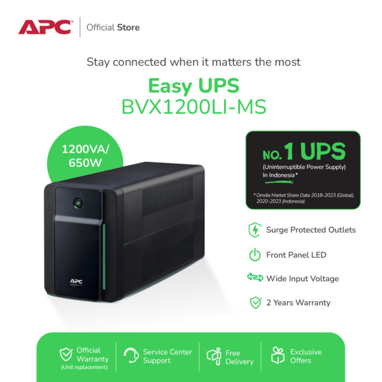 XKOMO Products 1 APC Easy UPS BVX1200LI-MS 1200VA 650W