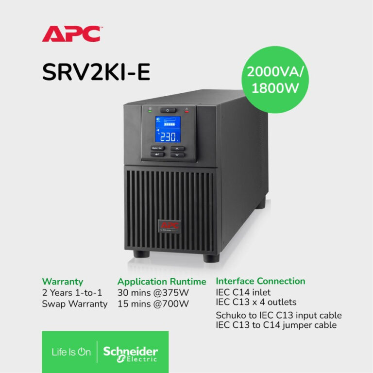 APC Easy UPS Online SRV2KI-E 2000VA 1800W