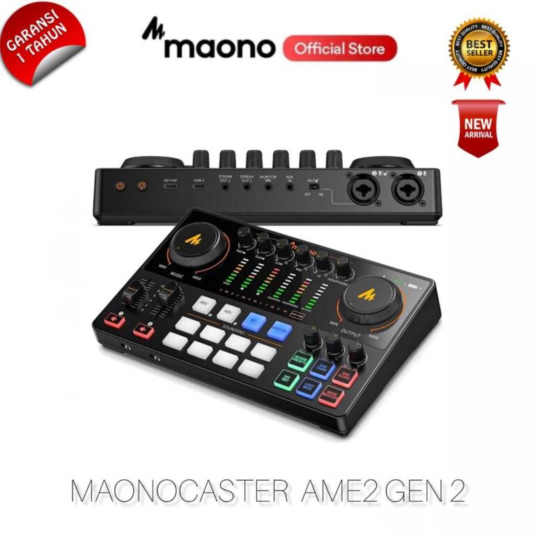 XKOMO Products 4 Maono AME2 Gen2 Audio Interface Mixer
