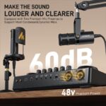 Maono AME2 Gen2 Paket Mixer Audio + 2 Mikrofon Dynamic K04