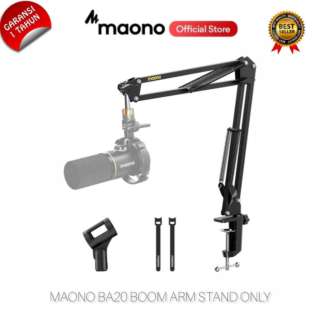 Maono BA20 Boom Arm Microphone Stand 1 Maono BA20 Boom Arm Microphone Stand