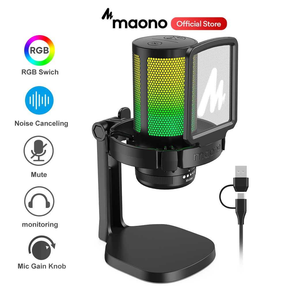 Maono DGM20 USB Condenser Microphone RGB 1 Maono DGM20 USB Condenser Microphone RGB