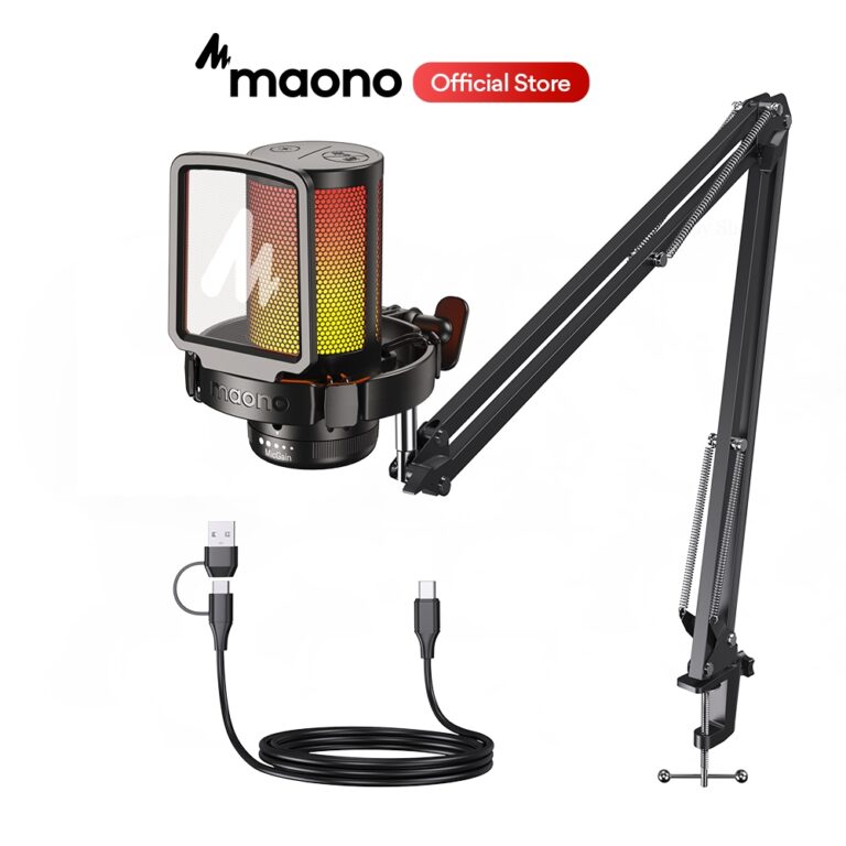 XKOMO Products 4 Maono DGM20S USB Microphone RGB