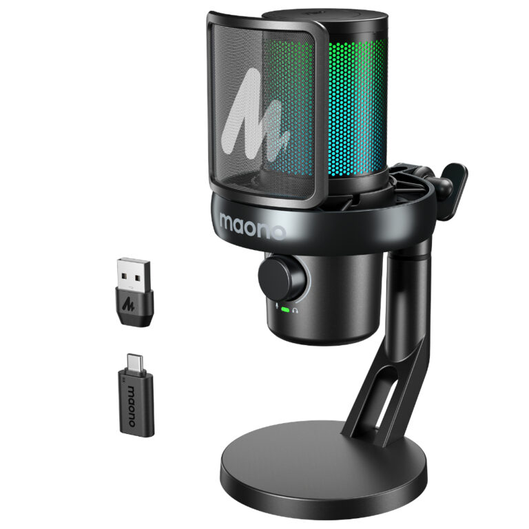 Maono DM40 Pro Wireless USB Microphone Black