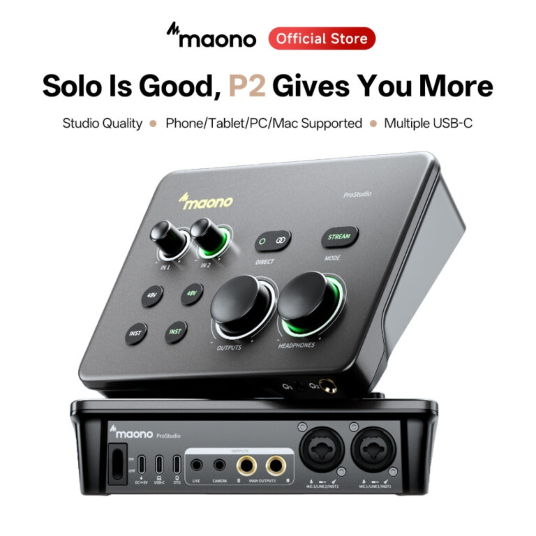 XKOMO Products 1 Maono P2 Hybrid USB Audio Interface