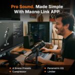 Maono PD100 Gen2S Mikrofon Dinamis USB/XLR dengan Arm