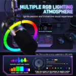 Maono PD200X Dynamic Microphone USB/XLR + BA37 Boom Arm RGB