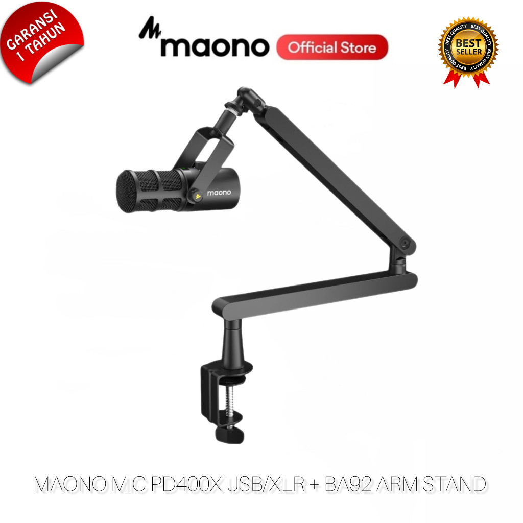 Maono PD400X USB/XLR Dynamic Microphone Paket BA92 1 Maono PD400X USB/XLR Dynamic Microphone Paket BA92