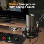 MAONO PM450S USB Condenser Microphone dengan Shock Mount dan Boom Arm