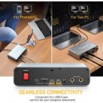 Maono PS22 + 2x PD100 Paket Audio Interface dan Mikrofon XLR