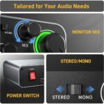 Maono PS22 + 2x PD100 Paket Audio Interface dan Mikrofon XLR