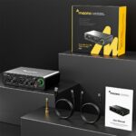 Maono PS22 + PD100 Paket Audio Interface dan Mikrofon XLR Dynamic