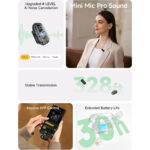 Maono WM622 Wave T1 Mini Wireless Lavalier Microphone PB2 Lightning