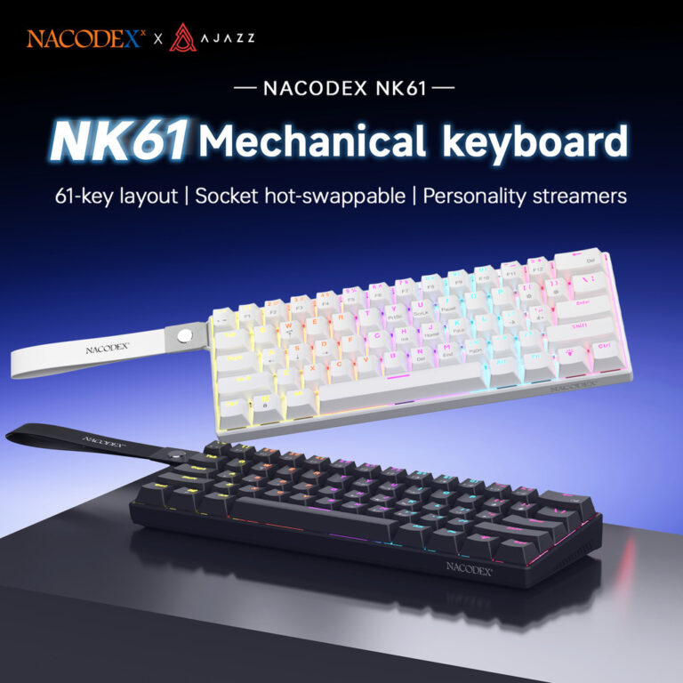 XKOMO Products 1 NACODEX x AJAZZ NK61 Mechanical Keyboard