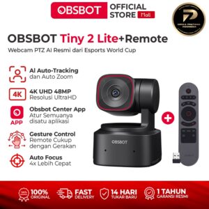 OBSBOT Tiny 2 Lite PTZ Webcam 4K 1 OBSBOT Tiny 2 Lite PTZ Webcam 4K